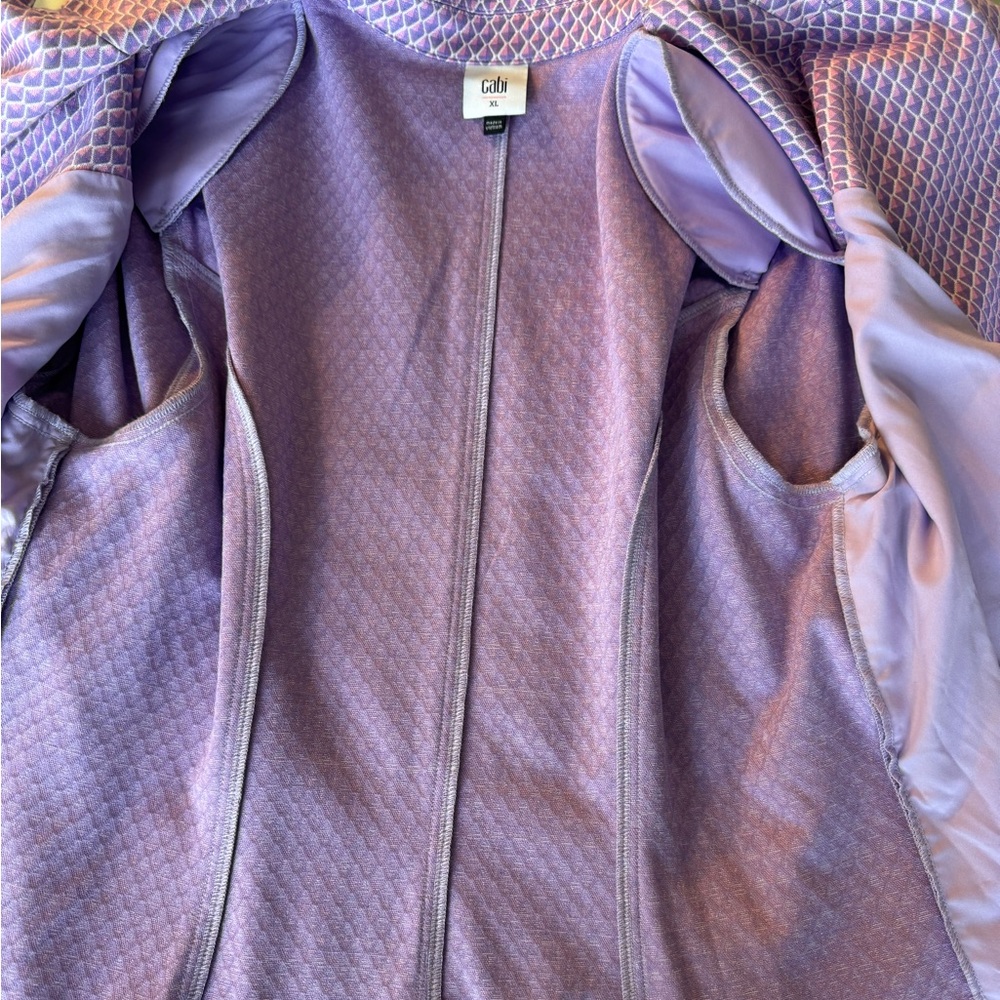 NWOT Cabi Imperial Blazer. Sugar Plum Geo. Size XL. - Picture 10 of 13